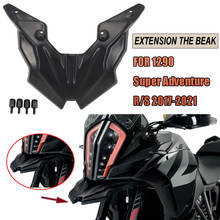 NEW Motorcycle Front Wheel Mudguard Beak Nose Cone Extension Cover Extender Cowl FOR 1290 Super Adventure R/S Adv 2017-2021 2024 - buy cheap