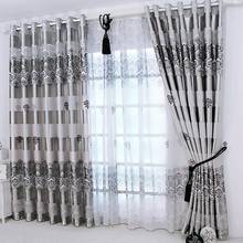 1 pc New Curtains for Windows Drapes European Modern Elegant Noble Printing Shade Curtain For Living Room Bedroom 2024 - buy cheap