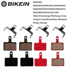 Pastilhas de disco de freio de bicicleta 4 pares, resina/cerâmica/metal completo shimano m375m395m416m445 m46 m485 m486 m525 orion pro 2024 - compre barato