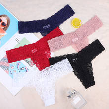 3Pcs Sexy Lace Panties Underwear Woman Thong G-String thong T-back Female Underwear For Woman Sexy Lace Thongs 2024 - buy cheap