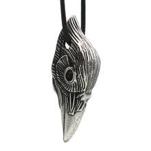 Мужской ожерелье с подвеской в виде черной птицы 2024 - купить недорого