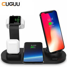 Qi Wireless Charger 4 in 1 Watch Charger Dock For Apple iphone Charging Station Micro USB C Stand Fast Charging For iphone 11 12 2024 - купить недорого