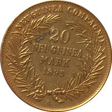 24-K Gold plated  1894 Germany 20 Marks Coin COPY 2024 - buy cheap