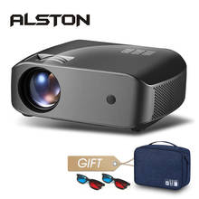 ALSTON-miniproyector LED F10 HD, 2800 lúmenes, para cine en casa, compatible con 1080p, HDMI, USB, con regalo 2024 - compra barato