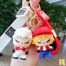 New Anime Cute King Of Fighters Keychain Cartoon Boxer Doll Car Key Chain Pendant Bag Ornament Gifts Keyring 2024 - buy cheap