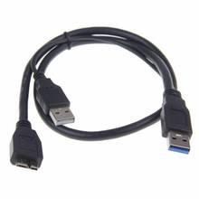 Новый двойной USB 3,0 мужчина к Micro-B мужской + мужской Питание Y кабель для 2,5 дюймов жесткого диска SATA HDD USB3.0 корпус переносного жесткого кабели для диска 2024 - купить недорого