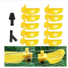 50Pcs Chicken Quail Waterer Animal Feeders Automatic Bird Coop Feed Poultry Chicken Fowl Drinker Water Drinking Cups Poultry Sup 2024 - buy cheap