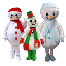 Alta calidad Venta de Navidad traje de mascota muñeco de nieve de Navidad actuación de fiesta traje de la mascota Halloween en tamaño para adultos vestido de fiesta 2024 - compra barato