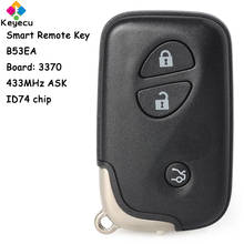 KEYECU-llave remota inteligente B53EA, 3 botones, 433MHz, ID74, para Lexus ES350, IS250, IS350, GS300, GS350, GS430, GS450H, GS460, LS460, LS600H 2024 - compra barato