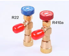 High Quality refrigerant tool retention control valve R410A R22 R407C,Air conditioning charging valve spare parts 1PC UNIT 2024 - buy cheap