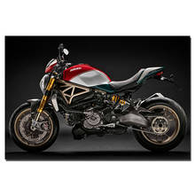 Cuadro de motocicleta Ducati Monster 1200, impresiones en lienzo, pinturas enmarcadas, Póster Artístico de pared para decoración del hogar 2024 - compra barato