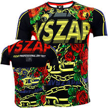 VSZAP short sleeved rose gold T-shirt sport sanda Thai boxing  fitness MMA stretch fast dry martial arts wind 2024 - buy cheap