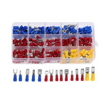 280Pcs Assorted Insulated Spade Crimp Terminal Kit Fork U-type Electrical Crimp Spade Ring Wire Cable Connector Set Red Blue 2024 - buy cheap