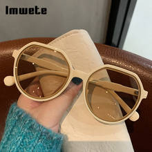 Imwete-gafas de sol con diseño de ojo de gato para hombre y mujer, lentes de sol Unisex de tendencia Irregular, coloridas, a la moda 2024 - compra barato