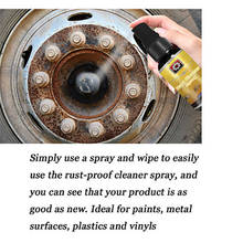 Spray limpador de ferrugem multiuso, pulverizador poderoso para limpeza de carro, manutenção de automóveis, ferramentas de limpeza doméstica, lubrificante anti-ferrugem 30ml 2024 - compre barato