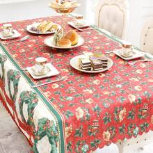 150x180cm Merry Christmas Tablecloth Xmas Rectangular Table Cloth Kitchen Dining Table Dust Cover Christmas Decorations for Home 2024 - buy cheap