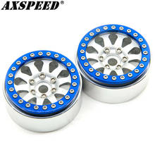 AXSPEED 1.9" Beadlock Wheels Rims Metal 10 Spokes Wheel Hub for 1/10 Axial SCX10 SCX10 CC01 RC Crawler Car Wheels Tires Parts 2024 - buy cheap