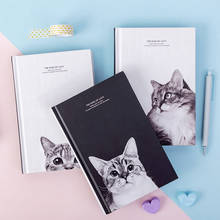 Bloc de notas con forro de gato, libreta con cubierta de tela, papelería coreana, Bloc de notas, Bloc de notas, suministros escolares de oficina 2024 - compra barato