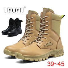 Novo militar botas homens força especial tático deserto combate neve sapatos de rastreamento masculino ao ar livre dos homens tactical boot sapatos trabalho 2024 - compre barato