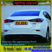 Car Styling Case LED Rear Light For MAZDA 3 Axela Sedan LED Strip Tail Lamp Back Lights 2015 2016 2017 2018 Year 2024 - buy cheap