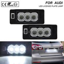 2x Error Free LED License Plate Light Lamp Car Accessories For VW-Touran-GP2-2011-Sharan-7N-2011-Jetta-2011 2024 - buy cheap