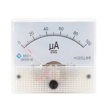 85c1-ua amperímetro ponteiro mecânico tipo analógico medidor de corrente do painel medidor dc 50/100/200/500ua 2024 - compre barato