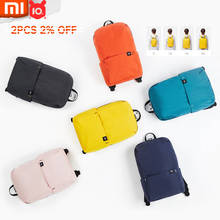 Маленький рюкзак Xiaomi, городская сумка для отдыха, простого дизайна, несколько вариантов вместительности, водоотталкивающая, для яркой моло... 2024 - купить недорого