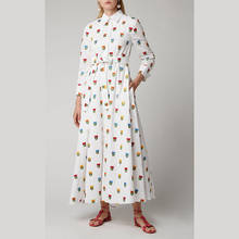 Vestido elegante de manga larga con cuello vuelto para mujer, ropa de estilo estrella de alta calidad con estampado de fajas, NP0827J, 2020 2024 - compra barato