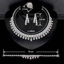 BrideTalk 4pcs Bridal Zirconia Full Jewelry Sets For Women Party, Luxury Dubai Nigeria CZ Crystal Wedding Jewelry Sets 2024 - buy cheap