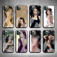 Angelina Jolie Phone Case Tempered Glass For iPhone 12 11 Pro Max Mini XR XS MAX 8 X 7 6S 6 Plus SE 2020 cover 2024 - buy cheap