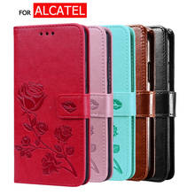 For Alcatel 1V 2020 Case Luxury PU Leather Back Cover For Alcatel 1V 5001D Case Flip Stand Protector Phone Bag Coque Capas 2024 - buy cheap