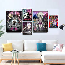 Poster do anime japonês danganronpa: gatilho tela feliz decoração de casa clássica poster retrô arte de parede decoração de quarto 2024 - compre barato