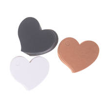 100Pcs/pack Heart Shape Blank Kraft Paper Card Gift Tag Label DIY Party Wedding Crafts 4.5*4cm Party Acc 2024 - buy cheap