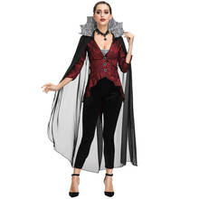 Halloween cosplay traje adulto vampiro rainha traje cosplay rpg terno viúva negra traje 2024 - compre barato