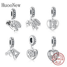 New 925 Sterling Silver 18th 21th 30th 40th 50th 60th Celebration Charms Beads Fit Original Snake Charm Bracelet Jewelry Gift 2024 - buy cheap