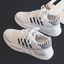 Free shipping white shoes 2019 autumn sports shoes Korean running casual shoes 2024 - buy cheap