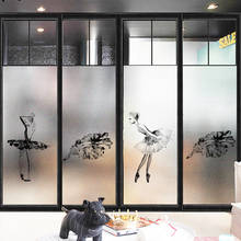 Custom Size Static Cling window film Glass Sticker Stained Privacy Window Decal office Sliding door home decoration Ballet girl 2024 - buy cheap