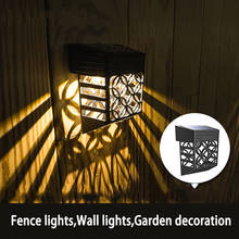 Luz LED Solar inteligente para exteriores, lámpara de pared impermeable para decoración de jardín, valla, paisaje, patio 2024 - compra barato