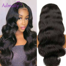 HD Transparent Lace Wig Body Wave Human Hair Wig Pre Plucked With Baby Hair Peruvian Remy Lace Wig 13*4 28inch 180 Density 2024 - buy cheap