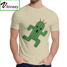 For Man Tee Shirt Final Fantasy Cactuar Cute Natural Cotton Funny Classic Round Neck Cartoon Design T-shirt 2024 - buy cheap