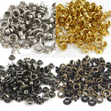 100sets 3.5mm Brass Eyelet with Washer Leather Craft Repair Grommet Round Eye Rings For Shoes Bag Clothing Leather Belt Hat 2024 - buy cheap