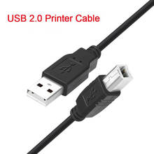 1,5 м/3 м/5 м USB 2,0 кабель для печати USB тип A к B штекер-штекер 480 Мбит/с высокоскоростной кабель для принтера USB сканер копира 2024 - купить недорого