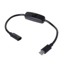 Тип C мужского и женского пола USB-C кабель-удлинитель для переключателем для Raspberry Pi 4 An-droid 2024 - купить недорого