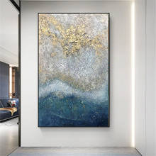 100% Hand Painted Oil Painting Shining Starry Sky View Modern Wall Art Abstract New Hanging Canva Painting for The Living Room 2024 - buy cheap