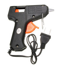 Conjunto para pistola de cola elétrica 20w, 110v-240v, 7mm, bastões de cola, gatilho, arte, artesanato, reparo, aquecimento, ferramenta us, plug 2024 - compre barato