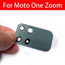 Lente de Cristal para cámara trasera, piezas de repuesto adhesivas para Moto One Zoom, sin pegamento, novedad 100% Original 2024 - compra barato