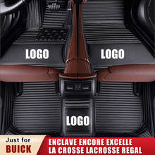Car floor mats Custom for Buick Enclave Encore Excelle LA Crosse LaCrosse Regal Sedan Leather Auto Trunk mat Car styling carpet 2024 - buy cheap