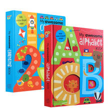 Мой удивительный Алфавит Книга ABC + счетная книга английские настольные книги детские дети обучения 3D буквы номер ABC 123 раннего образования игрушки 2024 - купить недорого
