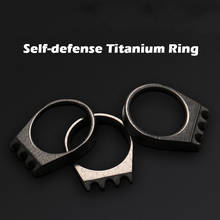 Toy Sports EDC Outdoor Titanium steel Ring High Quality Self Defense Supplies Ring Women Men Safety Survival Finger Ring Metal 2024 - buy cheap