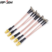 Y-образный кабель, 5 шт., разъем SMA Female/2 * CRC9 под прямым углом, кабель RG316 Pigtail дюйма, 15 см 2024 - купить недорого